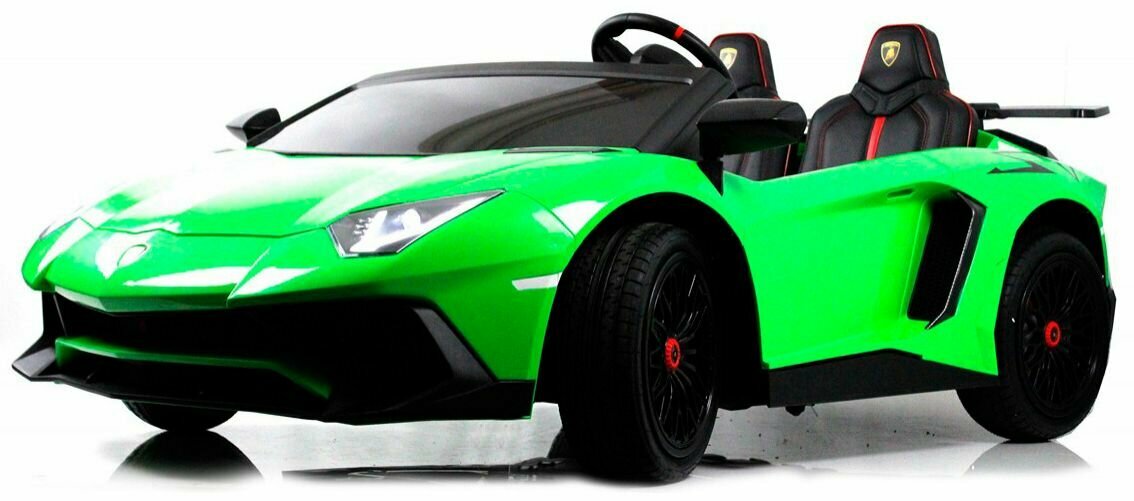 Детский электромобиль RiverToys Lamborghini Aventador SV (M777MM) Зелёный