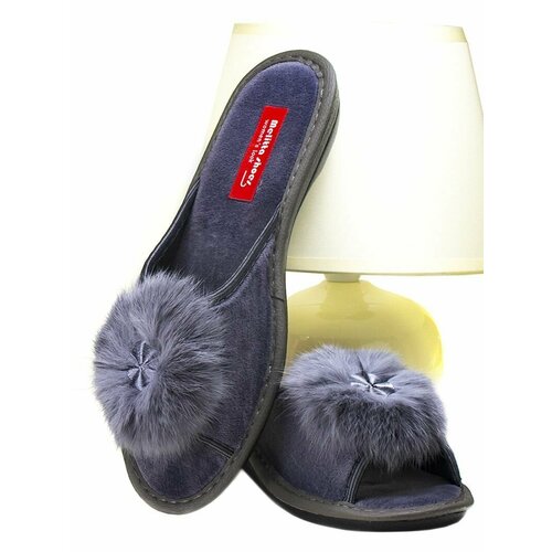 фото Тапочки melitta shoes, размер 40 стелька=25,5см, серый