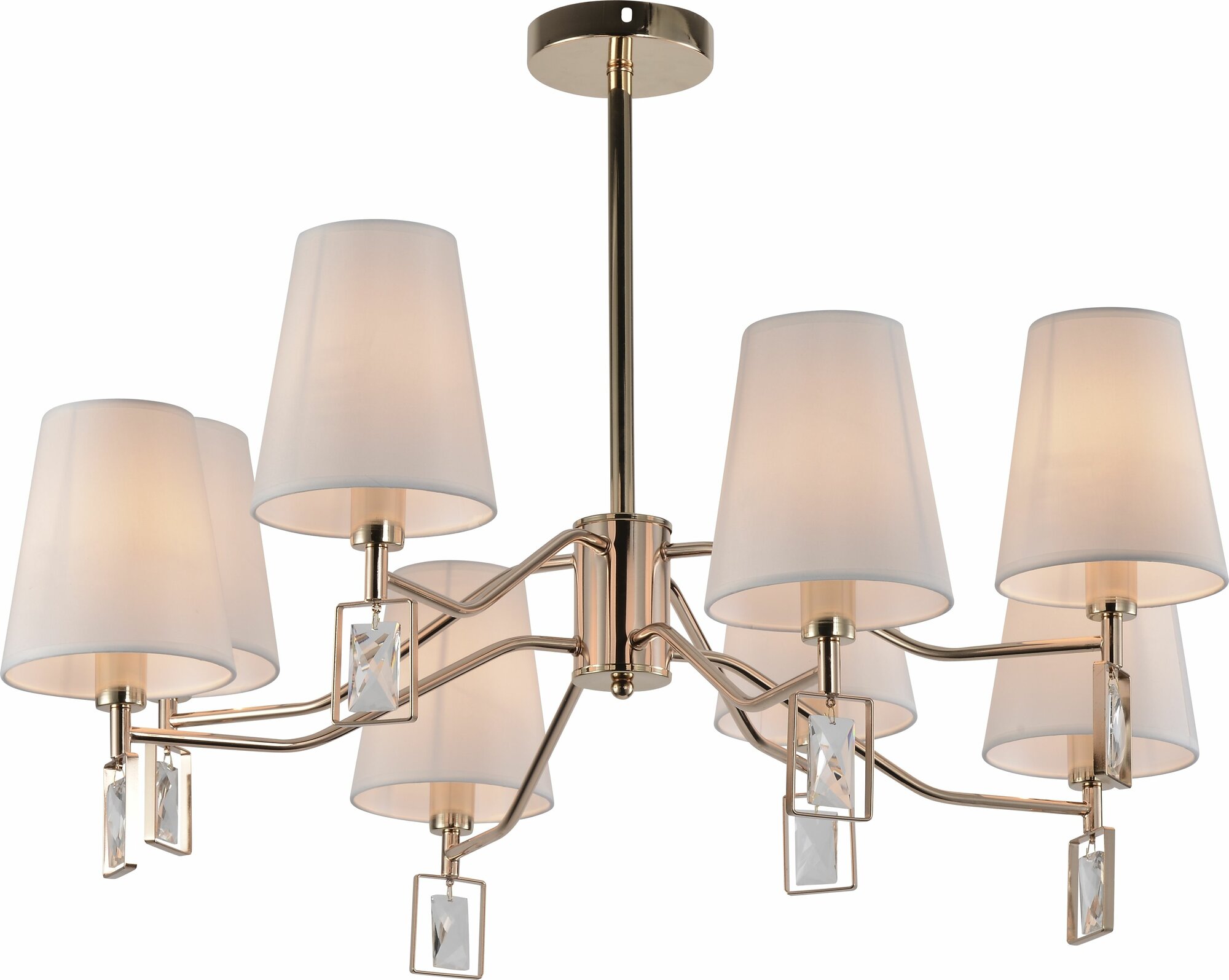 Люстра потолочная Rivoli Cristal 2095-308 8 х Е14 40 Вт классика
