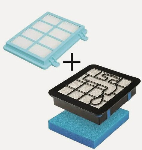 Изображение товара Комплект фильтров для пылесоса Philips (губчатый и сетчатый фильтры на пылесос Филипс)