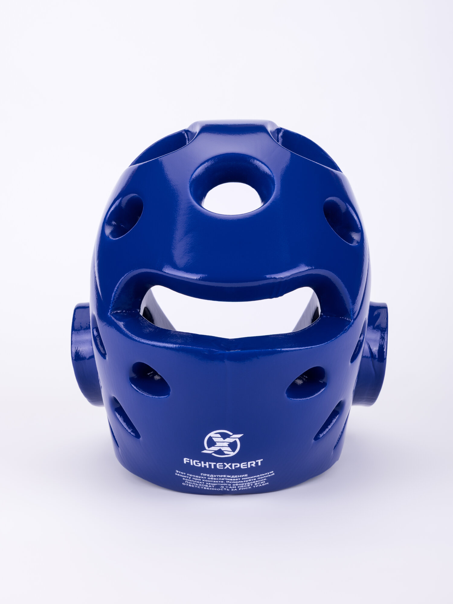 Шлем для тхэквондо FIGHTEXPERT, синий, размер M, пенный пластик — фото 1