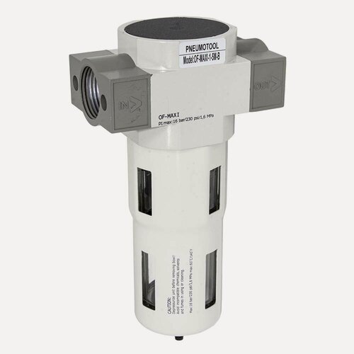 Изображение товара Фильтр влагоотделитель PI TOOLS OF-PIT-MAXI-G1", 5300 л/мин, металлический корпус, от 0 до 16 Бар, Арт. 5896