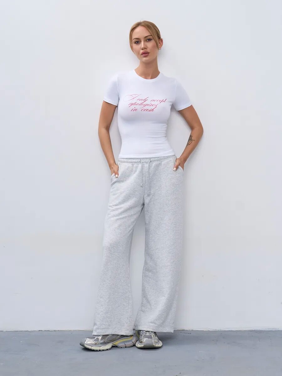 Футболка Телодвижения, размер 170-92-98 (46) M, белый — фото 1