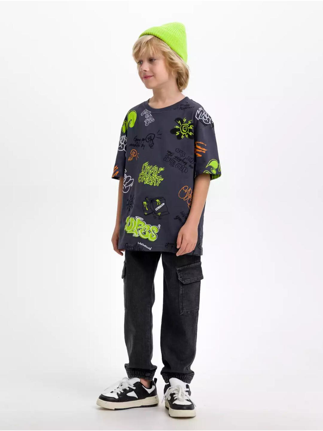 Футболка neo, размер 116, графит — фото 1