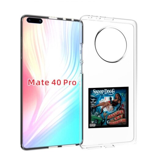 Чехол MyPads Snoop Dogg MALICE N WONDERLAND для Huawei Mate 40 Pro (NOH-NX9) задняя-панель-накладка-бампер