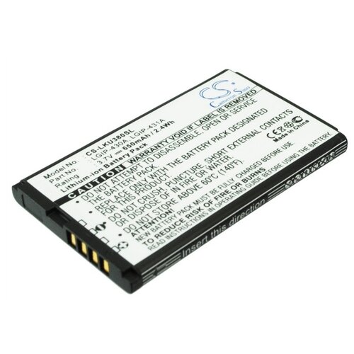 фото Аккумулятор cameron sino cs-lku380sl для lg lgip-430a, lgip-431a
