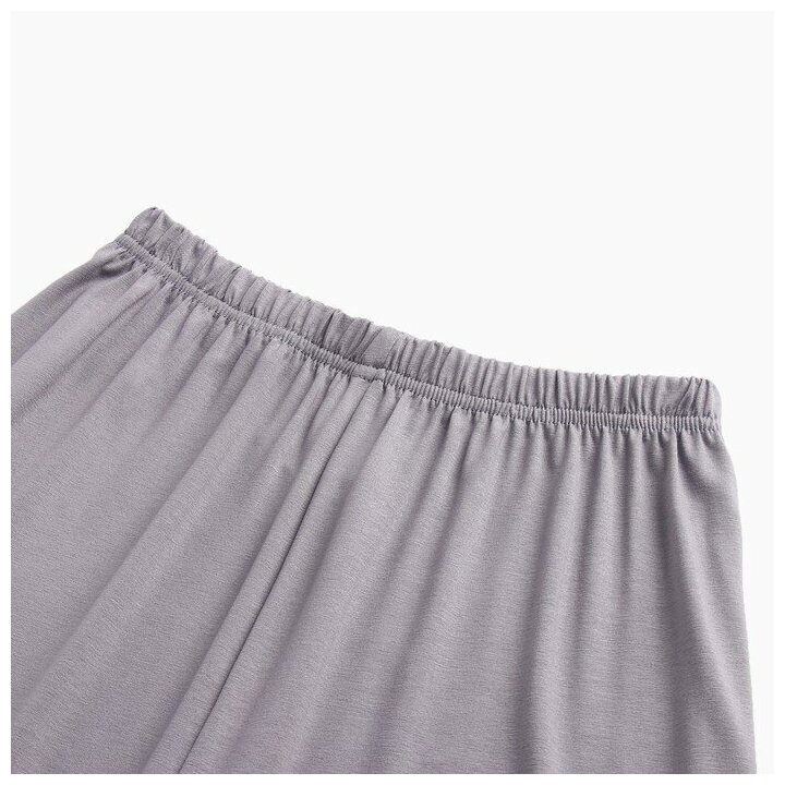 Комплект женский (лонгслив, брюки) MINAKU: Home collection цвет серый, размер 46 - фотография № 10
