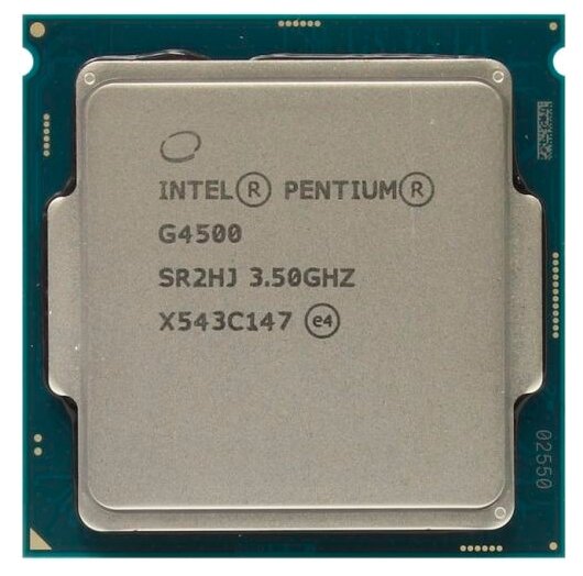 Процессор Intel Pentium G4500 LGA1151,  2 x 3500 МГц, OEM