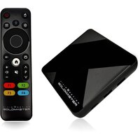 NEW, ТВ Android приставка GoldMaster i-925, 4/32Gb, Smart TV, Android TV 10, черный, Wi-Fi 6 (2,4/5ax Ггц), Bluetooth 5.2, технологии защиты DRM.