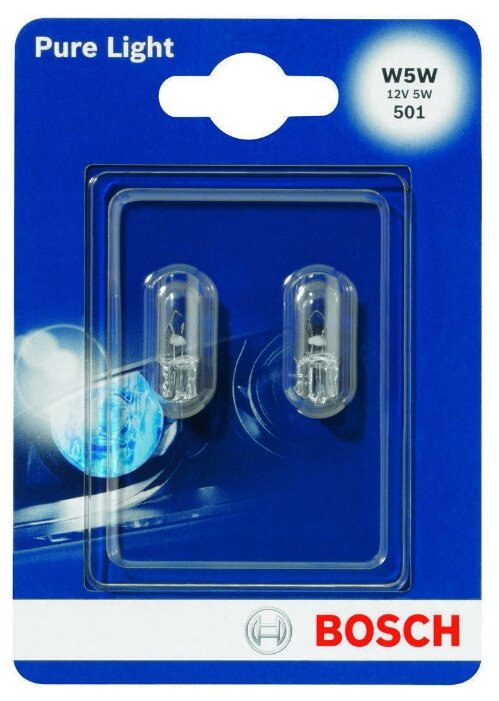 BOSCH Pure Light 1987301026 W5W 12V 5W 2 шт.
