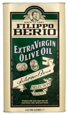 Масло оливковое Filippo Berio нерафинированное, жестяная банка, 3 л