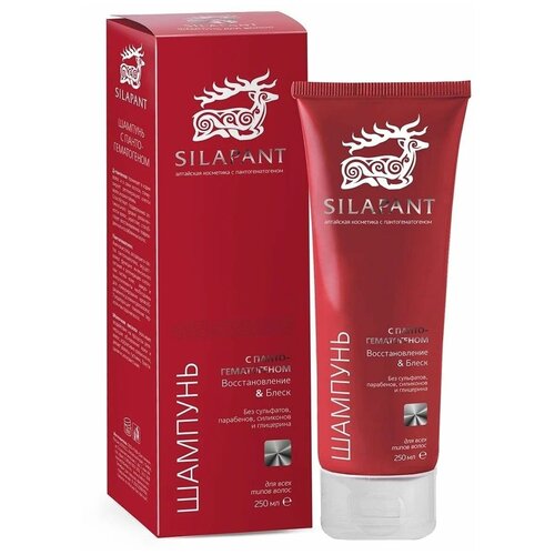 Алтайская косметика, Силапант Шампунь для волос с пантогематогеном, 250 мл (флакон)
