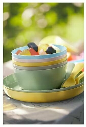 Посуда детская IKEA KALAS, тарелки 6 штук, разноцветный - фотография № 10
