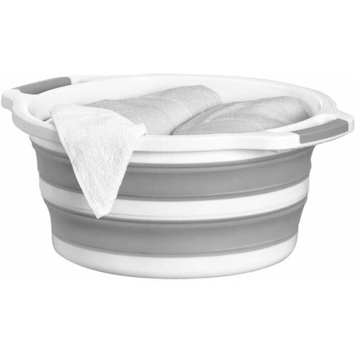 CELLTIX Таз складной 10л силикон 423717см бело-серый ES-BS-portable-10l арт 743266 1711₽
