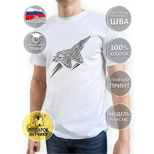 фото Мужская футболка cool gifts летчику в подарок на день ввс