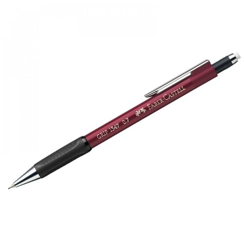 Карандаш механический Faber-Castell Grip 1347 0,7мм, B, грип, с ласт, автоподача грифеля, красный