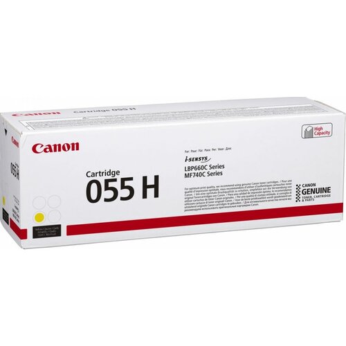 Картридж Canon 055HY, желтый / 3017C002/004 картридж cactus cs c055hy совместимый canon 055hy 3017c002 желтый 5900 стр