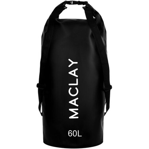 гермомешок туристический maclay 60l 500d цвет чёрный Гермомешок туристический Maclay 60L, 500D, цвет чёрный