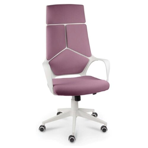 фото Кресло офисное iq белый пластик фиолетовая ткань norden chairs