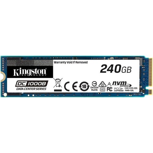 Твердотельный накопитель SSDKingston DC1000B Enterprise M2 2280 SEDC1000BM8240G 240GB PCIe Gen3x4 with NVME 2200 1085000₽