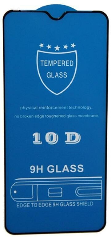 Защитное стекло для Xiaomi Redmi Note 8 (25D/полная наклейка) <черный>