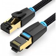 Патч-корд Vention прямой SFTP cat.8 RJ45 - 2м. Черный Тканевая оплетка