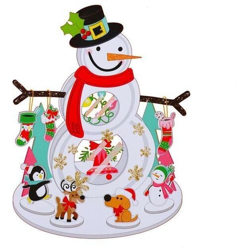 Набор для творчества - создай новогоднее украшение Снеговик новогоднее украшение luazon lighting 5037533 снеговик большой 44х25х20 см