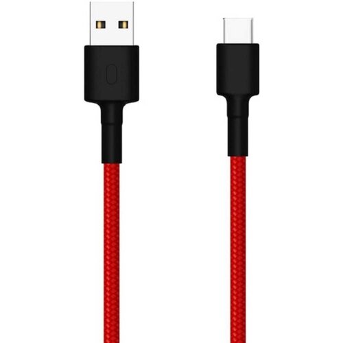 Кабель Xiaomi Mi Braided SJV4110GL USB (m)-USB Type-C (m) 1м красный, SJV4110GL