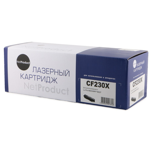 NetProduct Тонер-картридж NetProduct (N-CF230X/051H) картридж для hp cf230x canon 051h ljp m203 m227 4 1k с чипом x white box совместимый