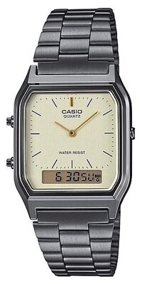 Наручные часы CASIO Vintage AQ-230GG-9A, серый, бежевый