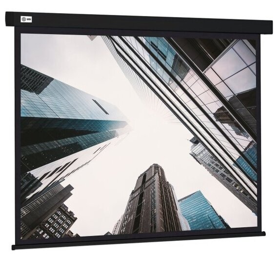 Экран Cactus 152x203см Wallscreen CS-PSW-152X203-BK 4:3 настенно-потолочный рулонный черный