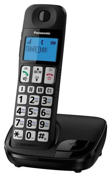 Радиотелефон DECT Panasonic KX-TGE110RUB черный