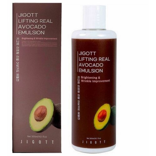 Эмульсия Jigott Эмульсия с экстрактом авокадо / Lifting Real Avocado Emulsion, 300 мл