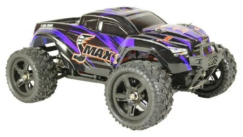 Радиоуправляемый монстр Remo Hobby SMAX Brushless V2.0 (синий) 4WD 2.4G 1/16 RTR