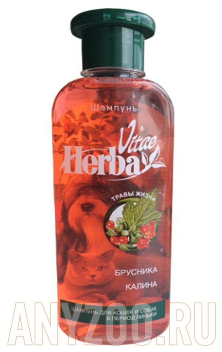 Шампунь для собак и кошек в период линьки Herba Vitae 250мл ООО Тэрра Пласт - фото №1