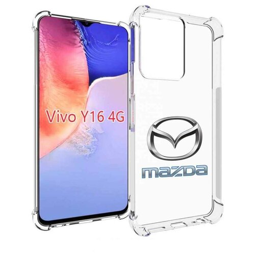 Чехол MyPads mazda-мазда-4 мужской для Vivo Y16 4G/ Vivo Y02S задняя-панель-накладка-бампер