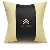 Подушка декоративная Auto Premium Citroen, цвет: черный, бежевый - изображение