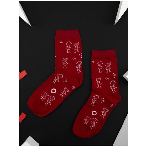 Носки 2beMan, размер 36-41, красный носки 2beman размер 36 41 зеленый