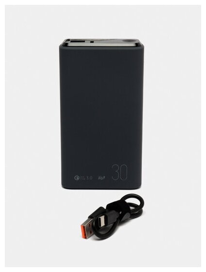 Внешний аккумулятор Olmio QS-30, 30000mAh, space-gray - фото №18