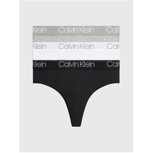 Трусы слипы CALVIN KLEIN, завышенная посадка, размер L, мультиколор, 3 шт.