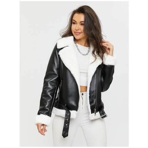 Дубленка женская E-Lisman &ZG, размер XL, черный