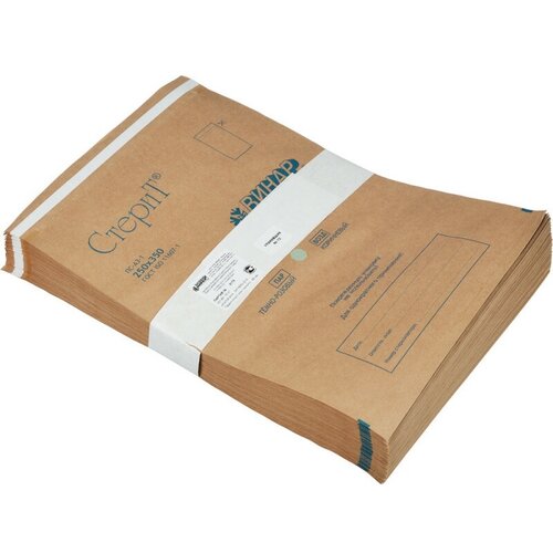 Пакет д/стерил. бум. 250 х 350 мм крафт самокл. 100 шт/уп СтериТ