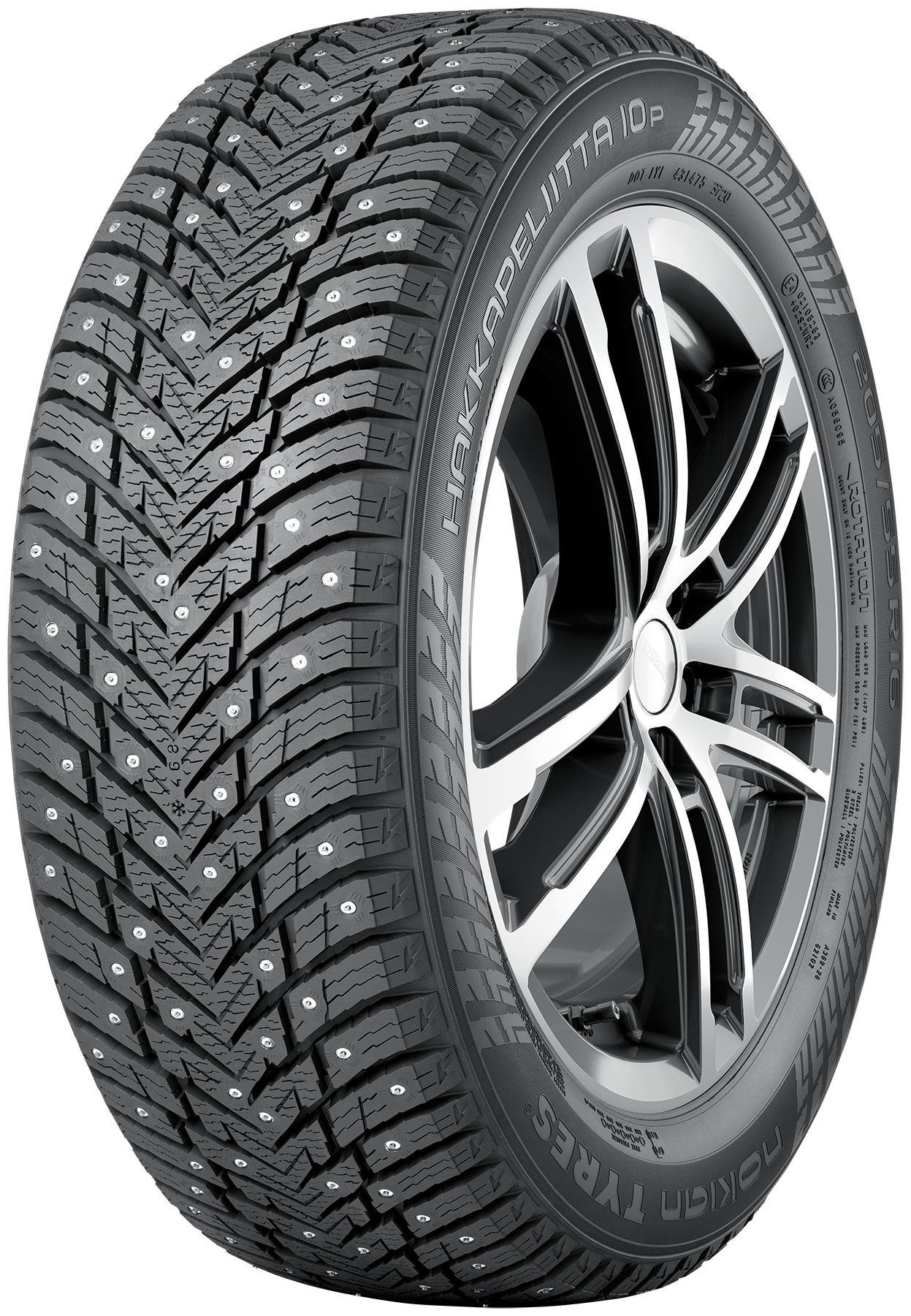 Nokian Tyres Hakkapeliitta 10p Зима Шипованные 245/40 R20 99T [XL]