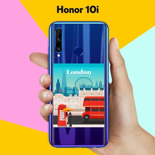 Силиконовый чехол London на Honor 10i силиконовый чехол на honor 10i фиолетовые цветы для хонор 10 ай