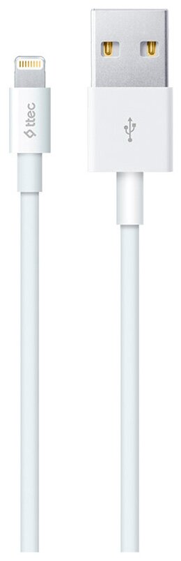 фото Кабель TTEC Apple Lightning - USB, 2DK7508B, белый