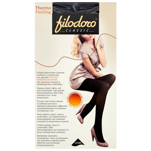фото Колготки Filodoro Classic Thermo Feeling 100 den, размер 4-L, Ardesia Melange