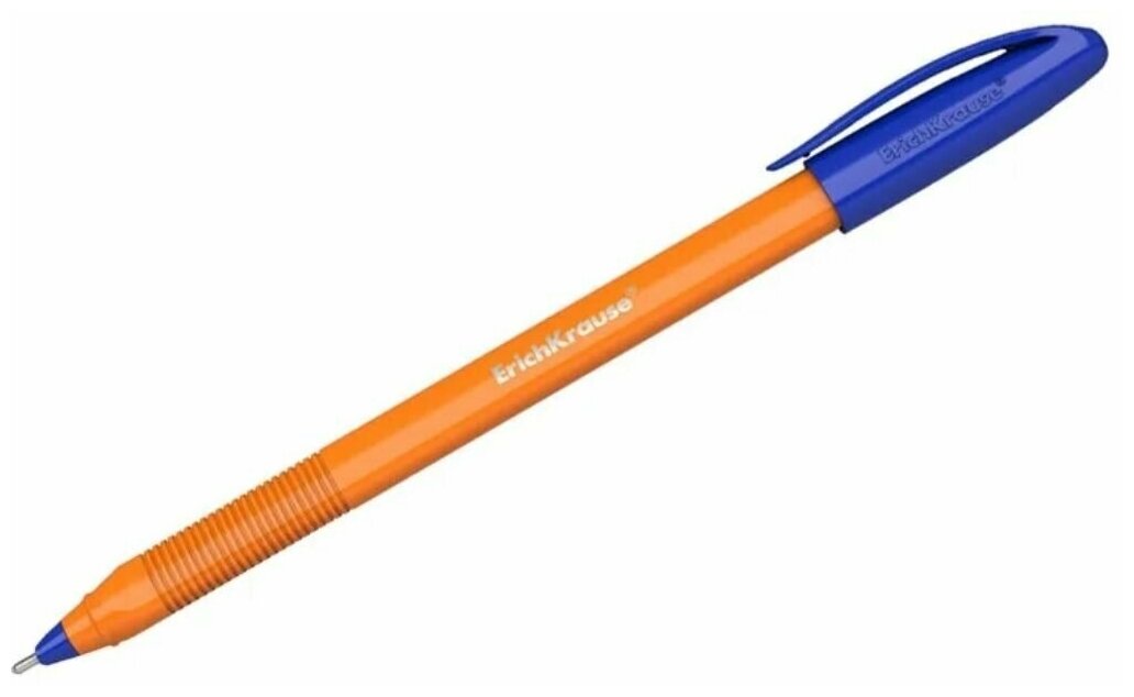 Ручка шариковая ErichKrause U-108 Orange Stick 1.0, Ultra Glide Technology, синий - фото №6