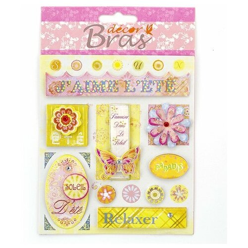 Набор наклеек, объемные, декоративные для скрапбукинга