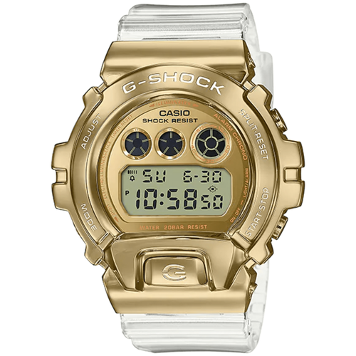 Наручные часы CASIO G-Shock GM-6900SG-9, белый, золотой