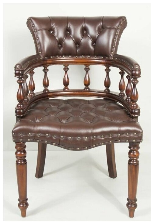 Кресло кожа brown